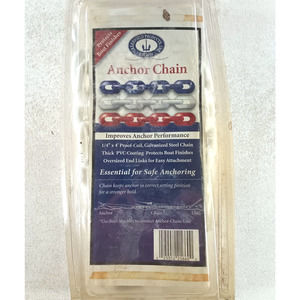 Anchor Chain Greenfield Products 2114-B 3/16" X 4' White